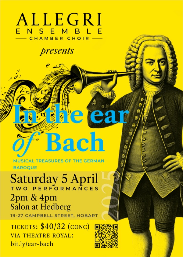 In the ear of Bach poster